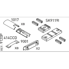 KIT CONFORT 2F ROLAMENTO SIMPLES INOX 9120.1S25P
